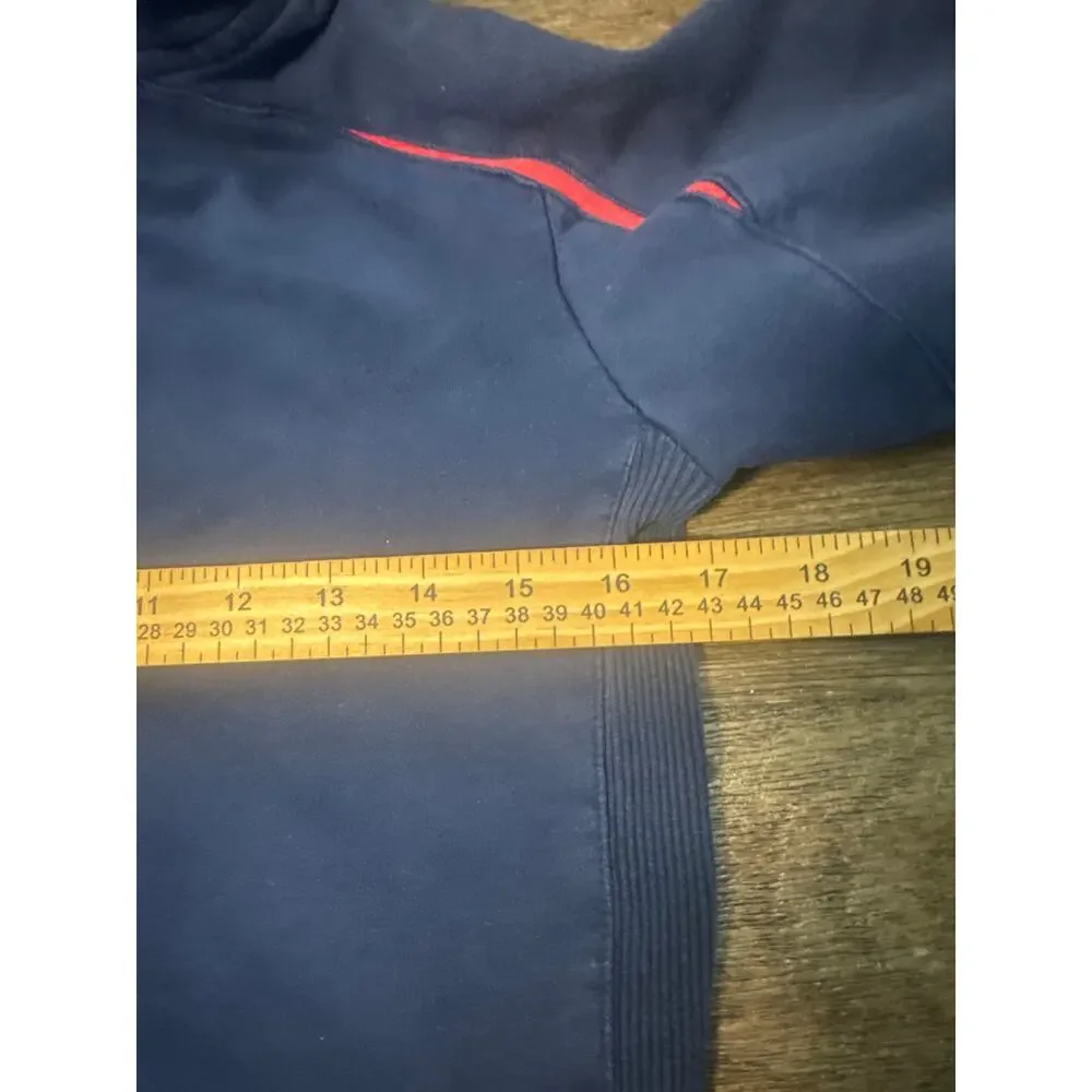 VTG Y2K Nike Boston Red Sox Center Swoosh Hoodie Unisex Kids size 7 Navy/Red